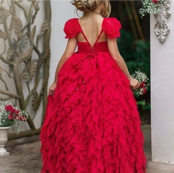 Dollcake Red Frothy dress 1 5 9 14 - Picture 5 of 7